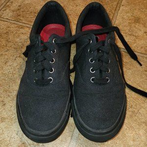 Skechers Black Slip Resist Goth Work Shoes